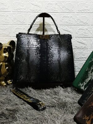 New Fendi Croco Snake Peekaboo Tote Bags