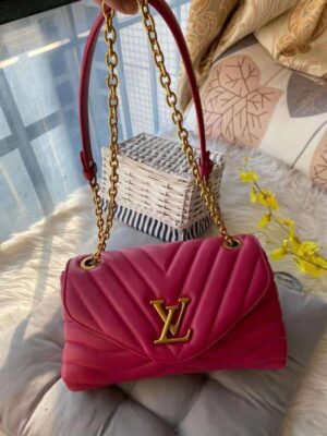 LV Pink chain shoulder sling bag