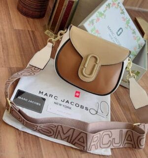 Marc Jacob Handbag Brown The Small Saddle Bag (With Box)