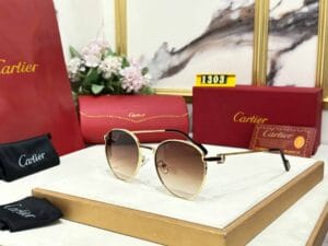 Men Classic Style Cartier Sunglasses 52 Silver Blue