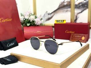 Men Classic Style Cartier Sunglasses 52 Silver Blue
