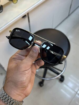 Classy Rayban Black Gold Sunglasses