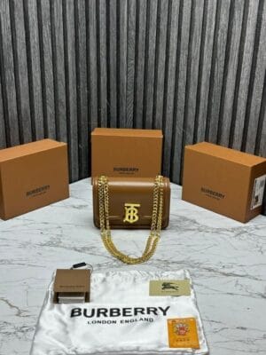 Premium Burberry Leather Shoulder Bag For Women