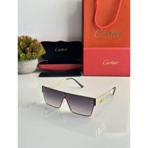 Gold Black Cartier Sunglasses For Men