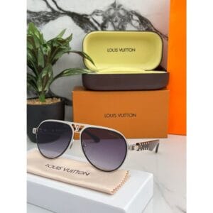 Sliver Black Louis Vuitton Sunglasses For Men
